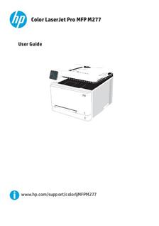 Hewlett Packard LaserJet MFP M277 manual. Camera Instructions.